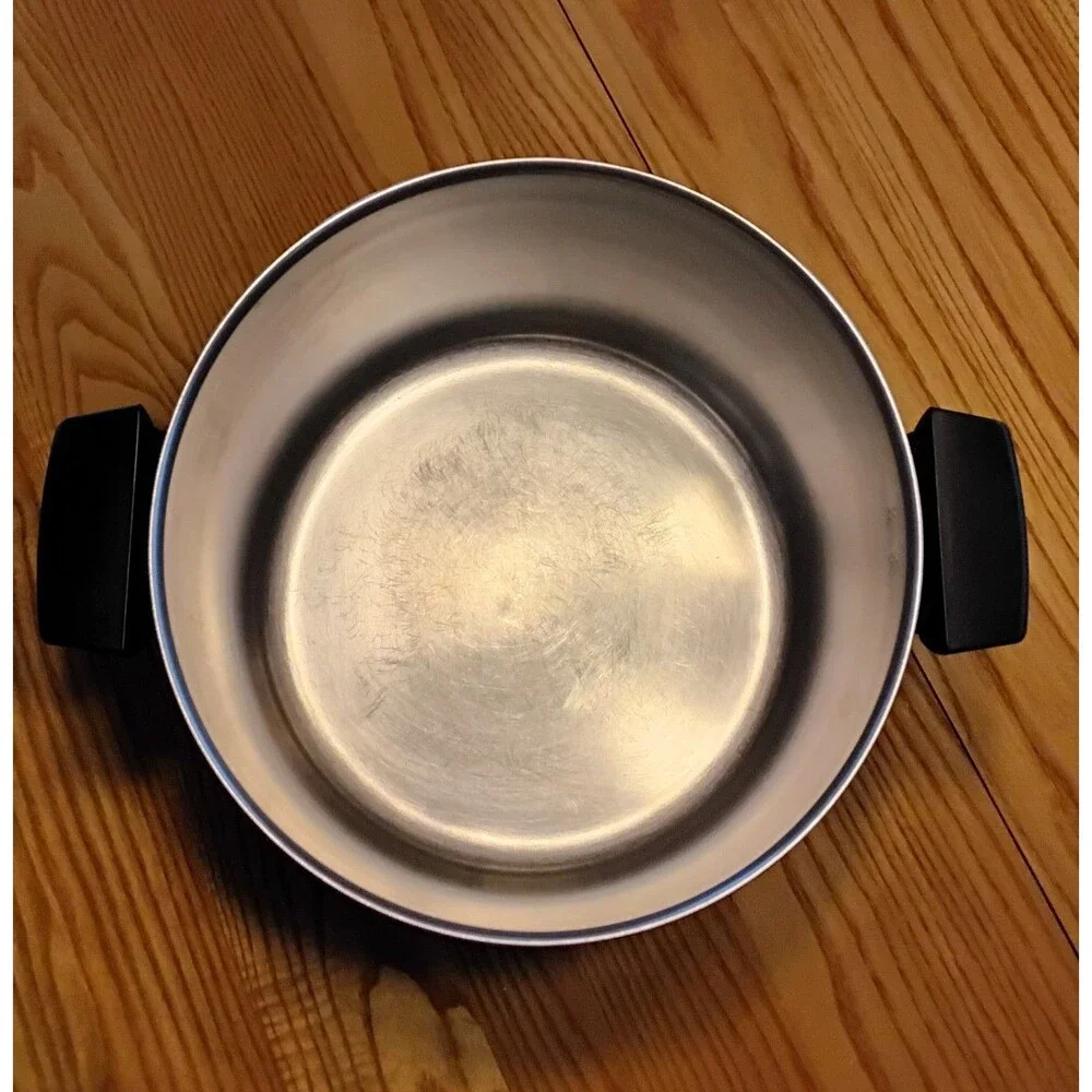 Revere Ware Vintage 8 Qt 92 b SS Copper Clad Bottom Stock Pot No Lid Illonois